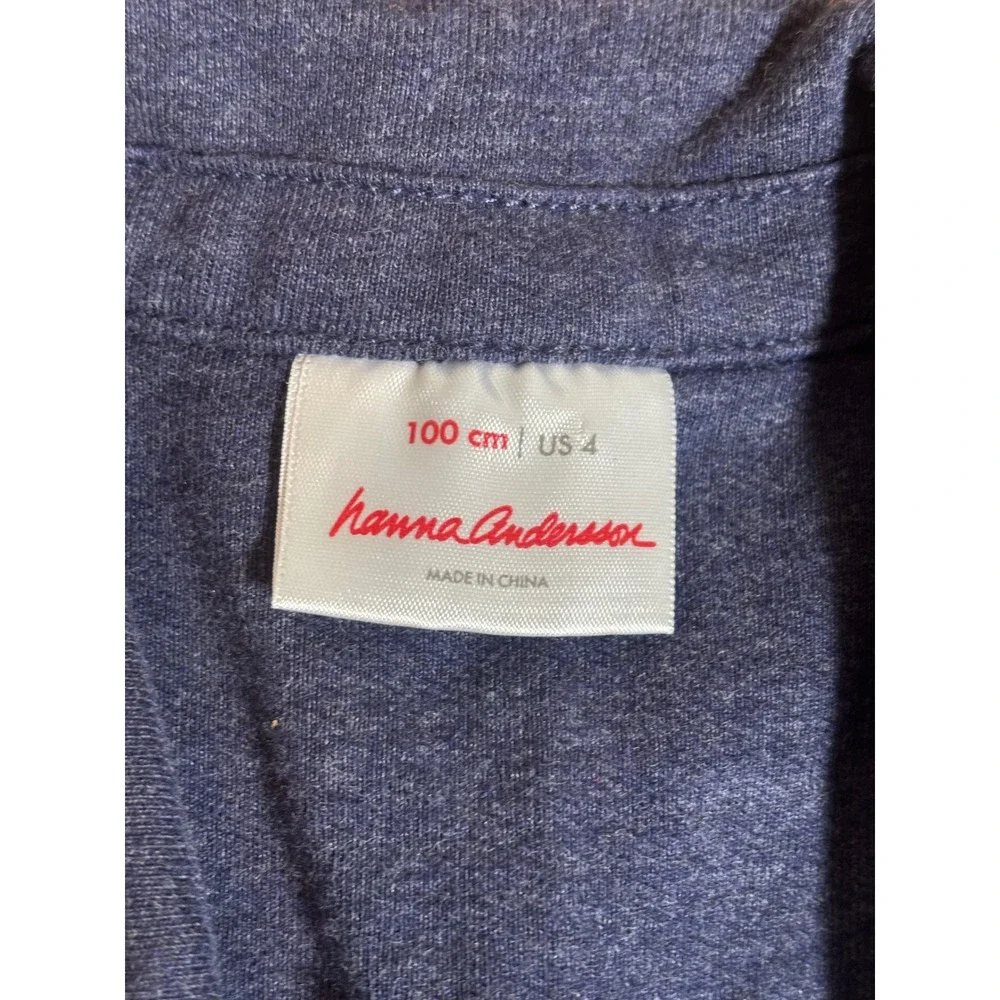 Hanna Andersson Jersey Knit Blazer Kids 4 Navy School Picture Day
